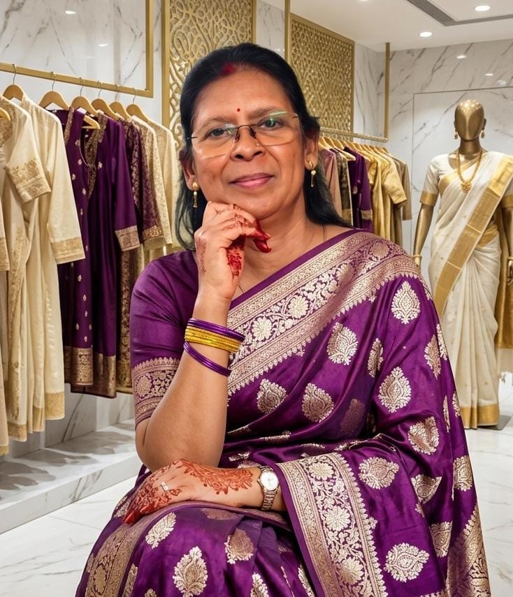 Mrs. Vandana Singh, founder of Ban Sanwar Boutique Bhopal