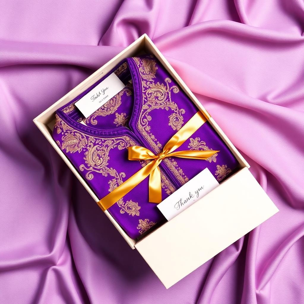 Finished outfit beautifully packed for delivery