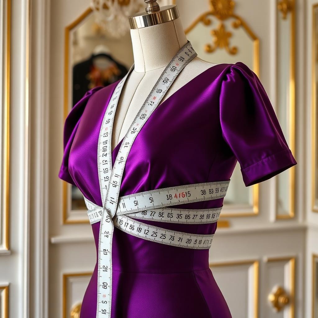 Precise measurements on a dress form